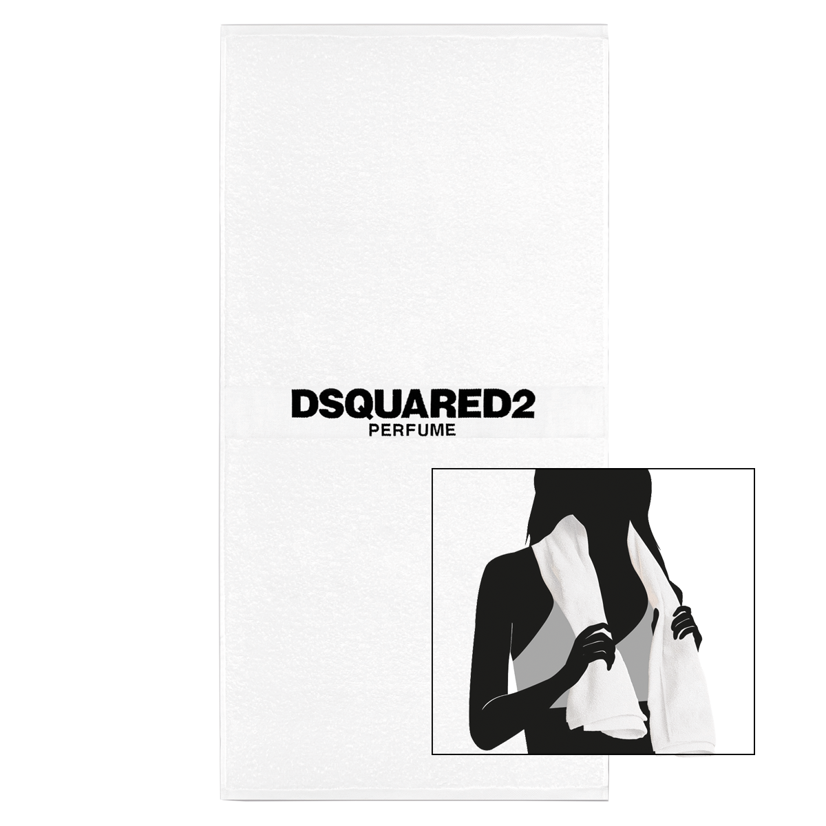 Dsquared2 Geschenk: White Gym Towel for Woman