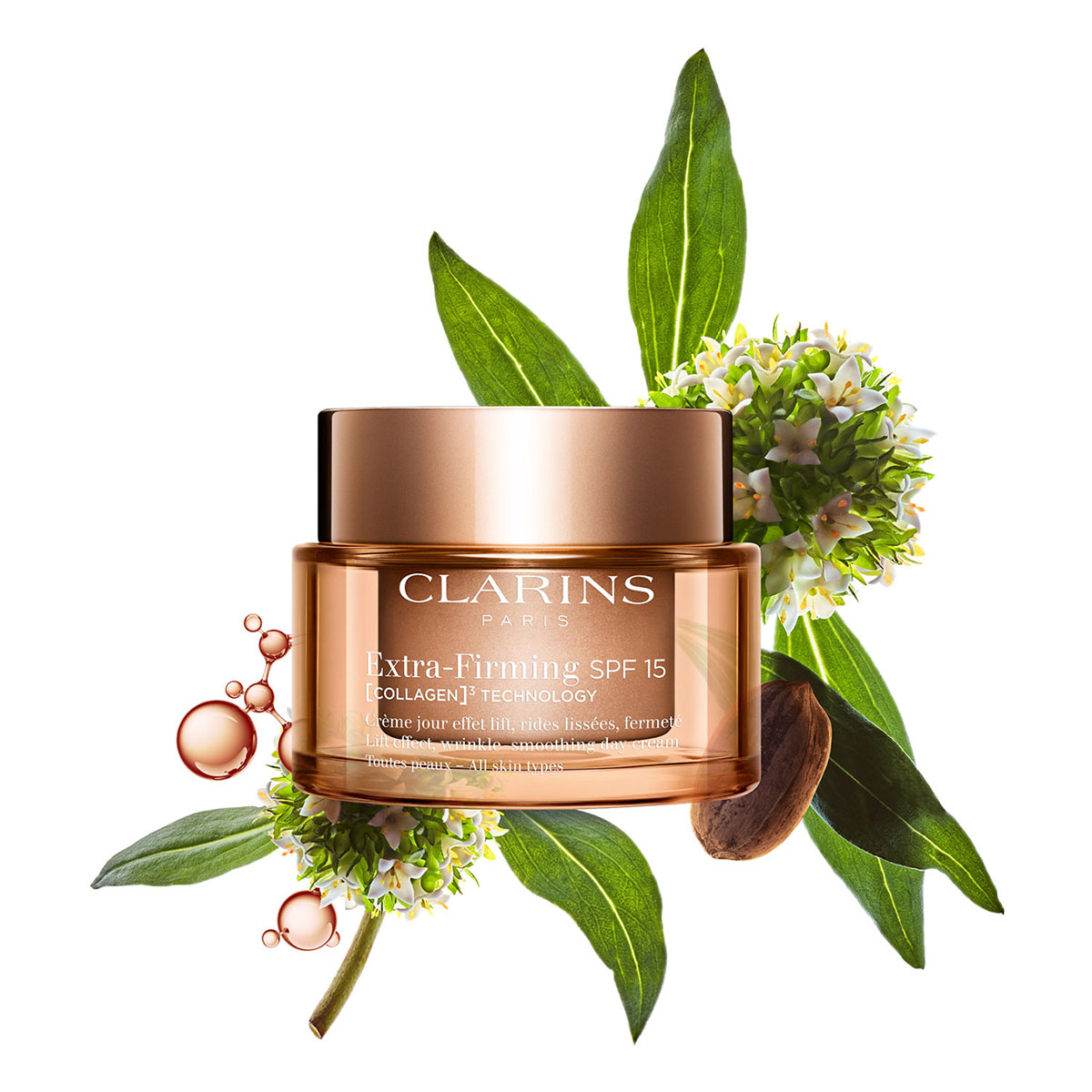 Clarins Extra-Firming Collagen Technology Day Cream SPF 15 - All Skin Types refillable