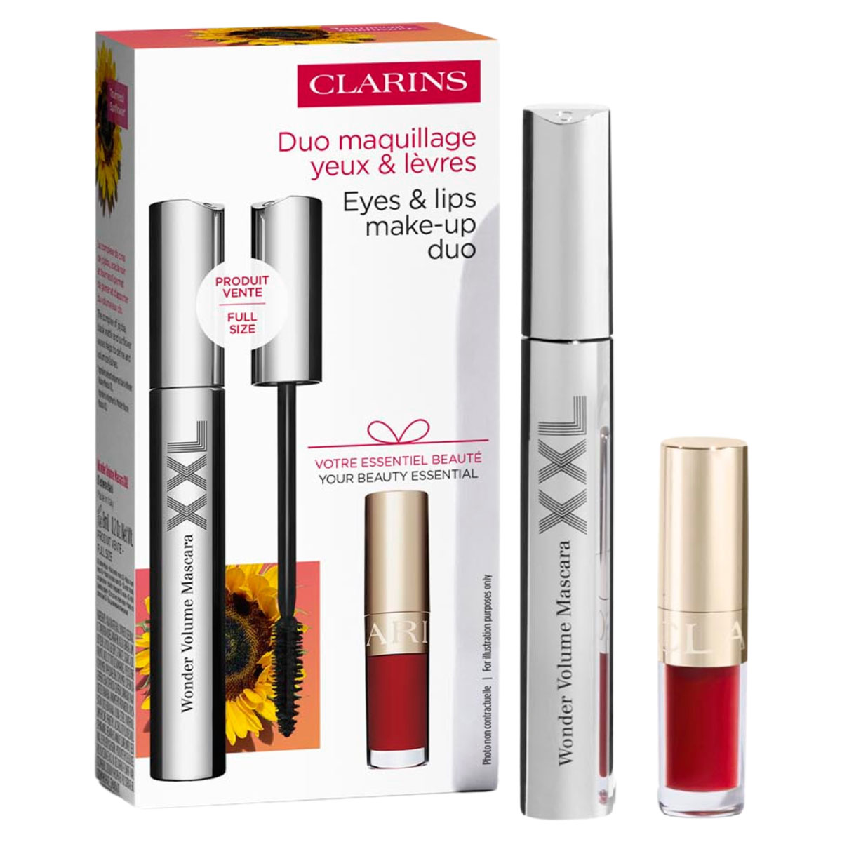 Clarins Wonder Volume Eyes & Lips Make-Up Duo Set Clarins Wonder Volume Eyes & Lips Make-Up Duo Set