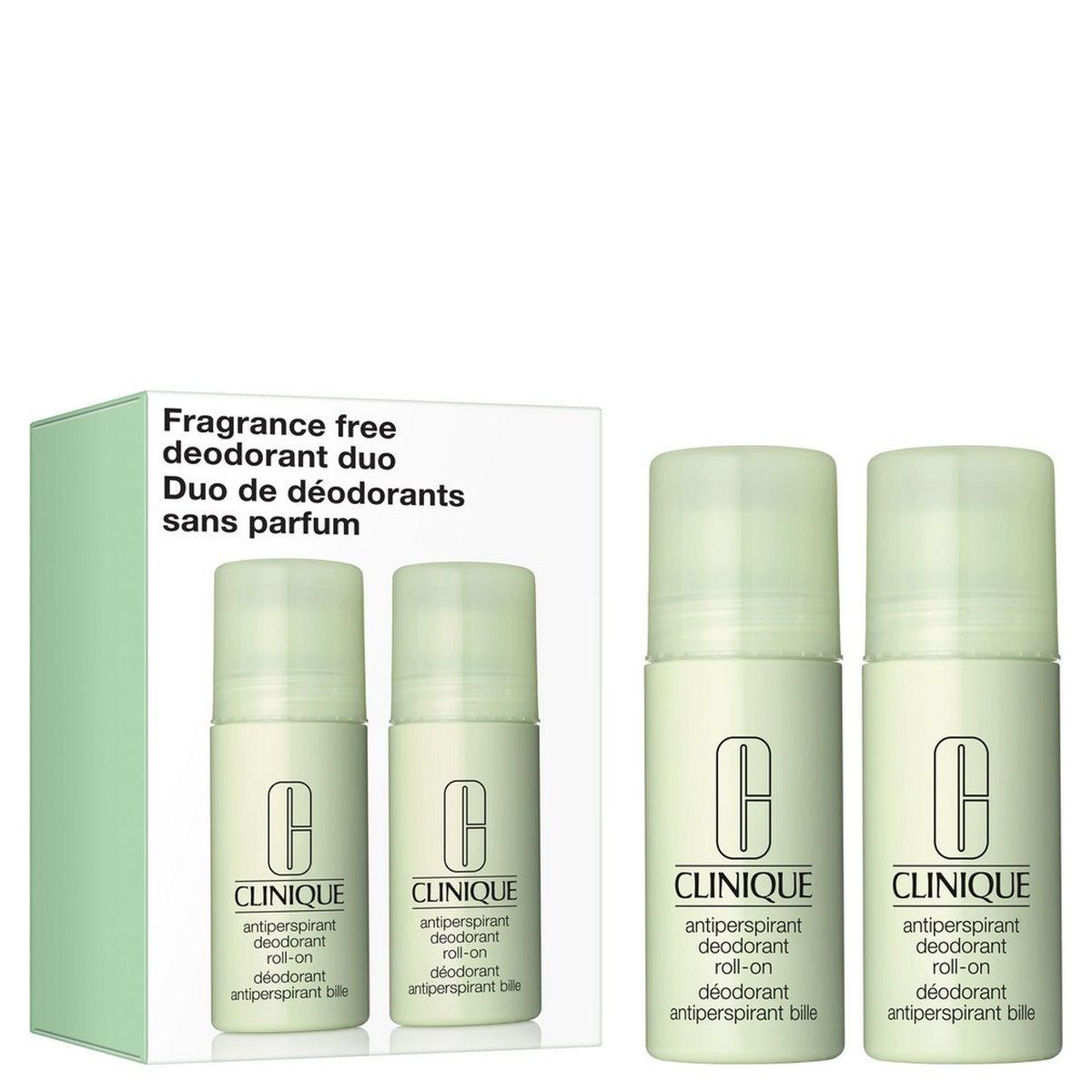 Clinique Antiperspirant Fragrance Free Deodorant Duo SET