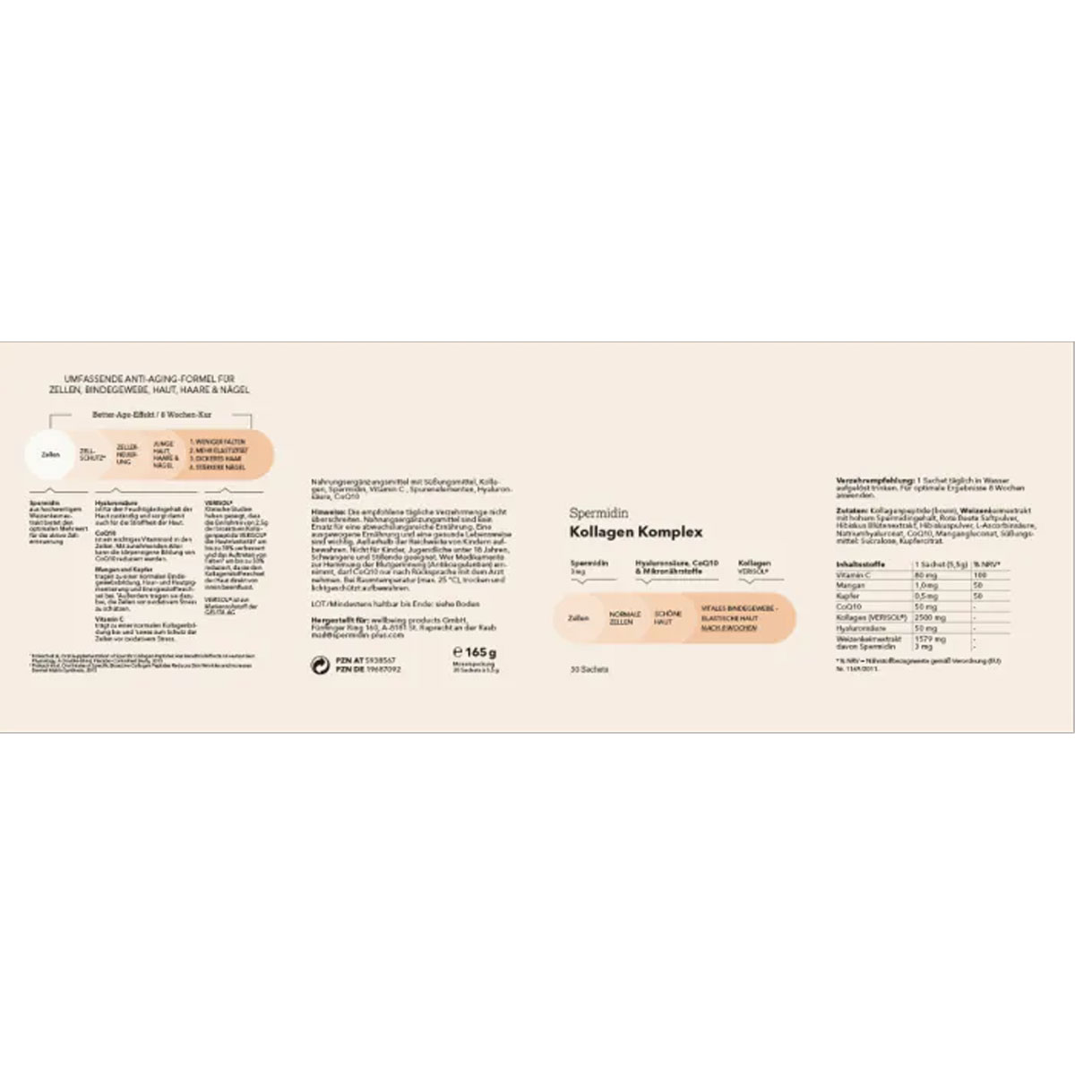 spermidinPLUS Spermidin Kapseln Kollagen Komplex