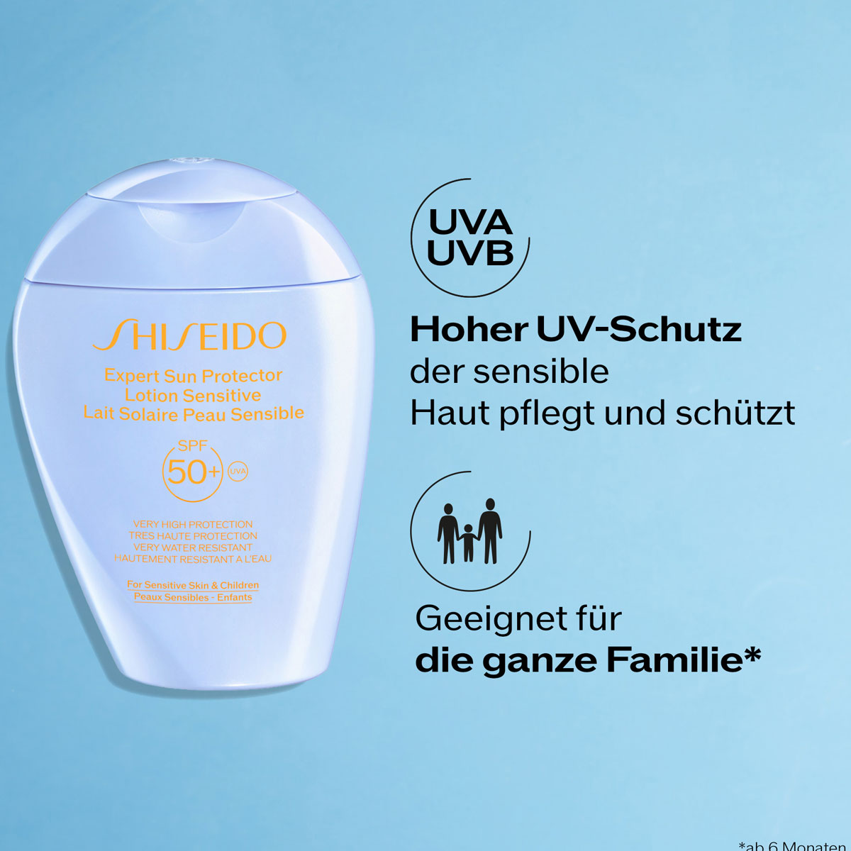 Shiseido Sun Care Expert Sun Protector Lotion Sensitive SPF50+