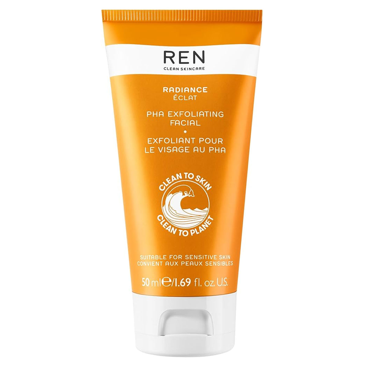 REN Radiance Skincare Exfoliating Facial Peeling mit 3-fach-Wirkung