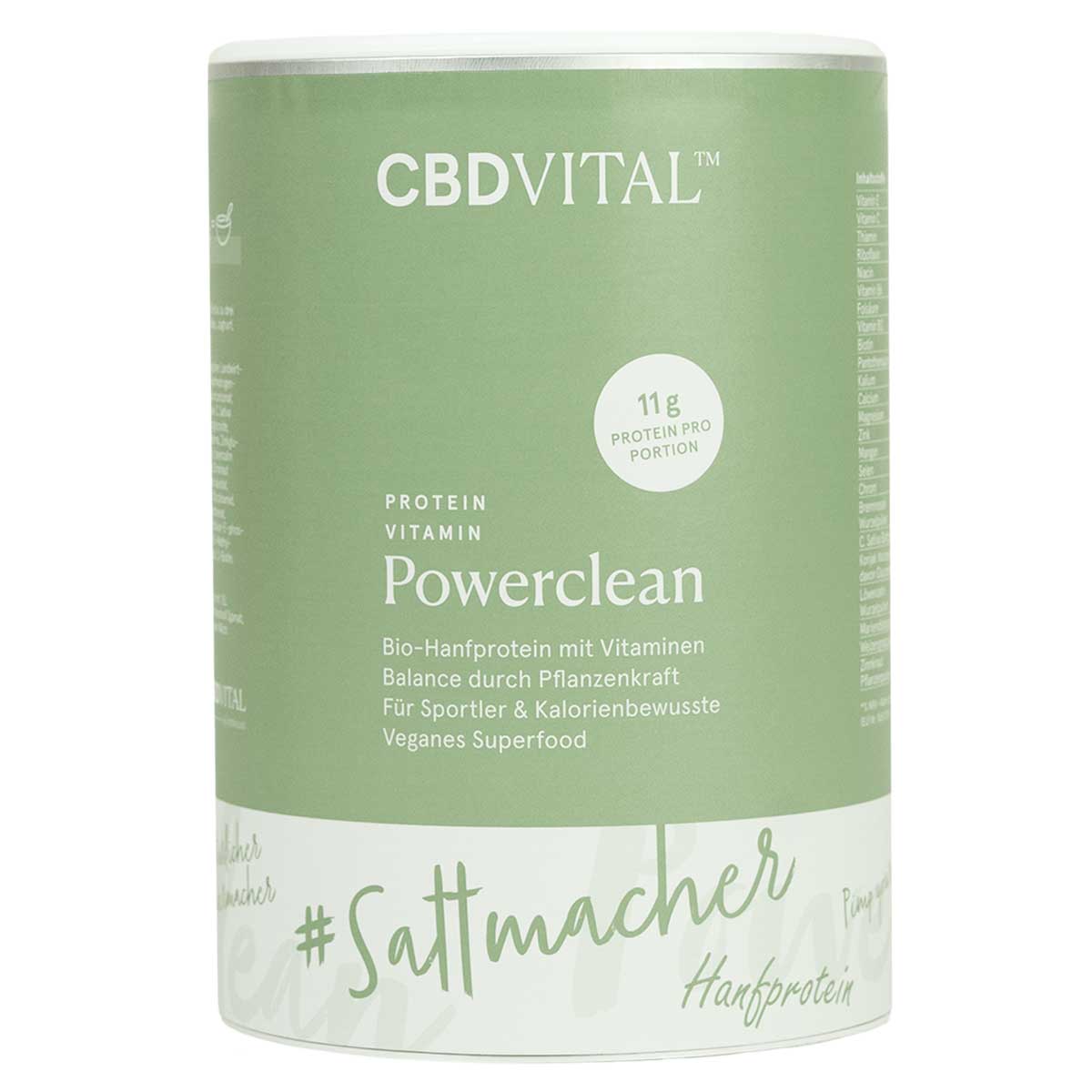 CBD Vital CBD Hanfprodukte Powerclean Proteinvitamin