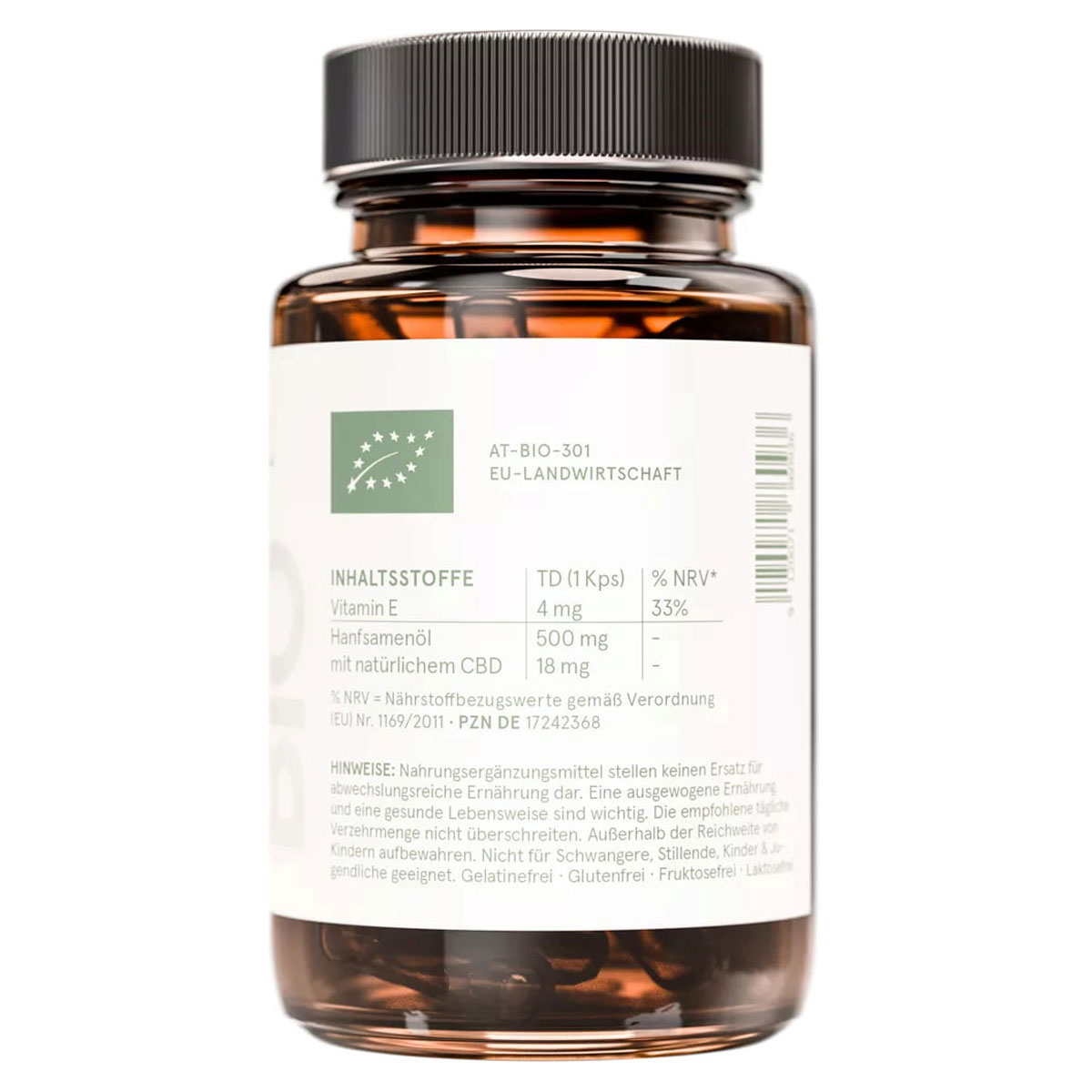 CBD Vital CBD Kapseln PURE CBD 18 (10%) Kapseln 60 Stk.