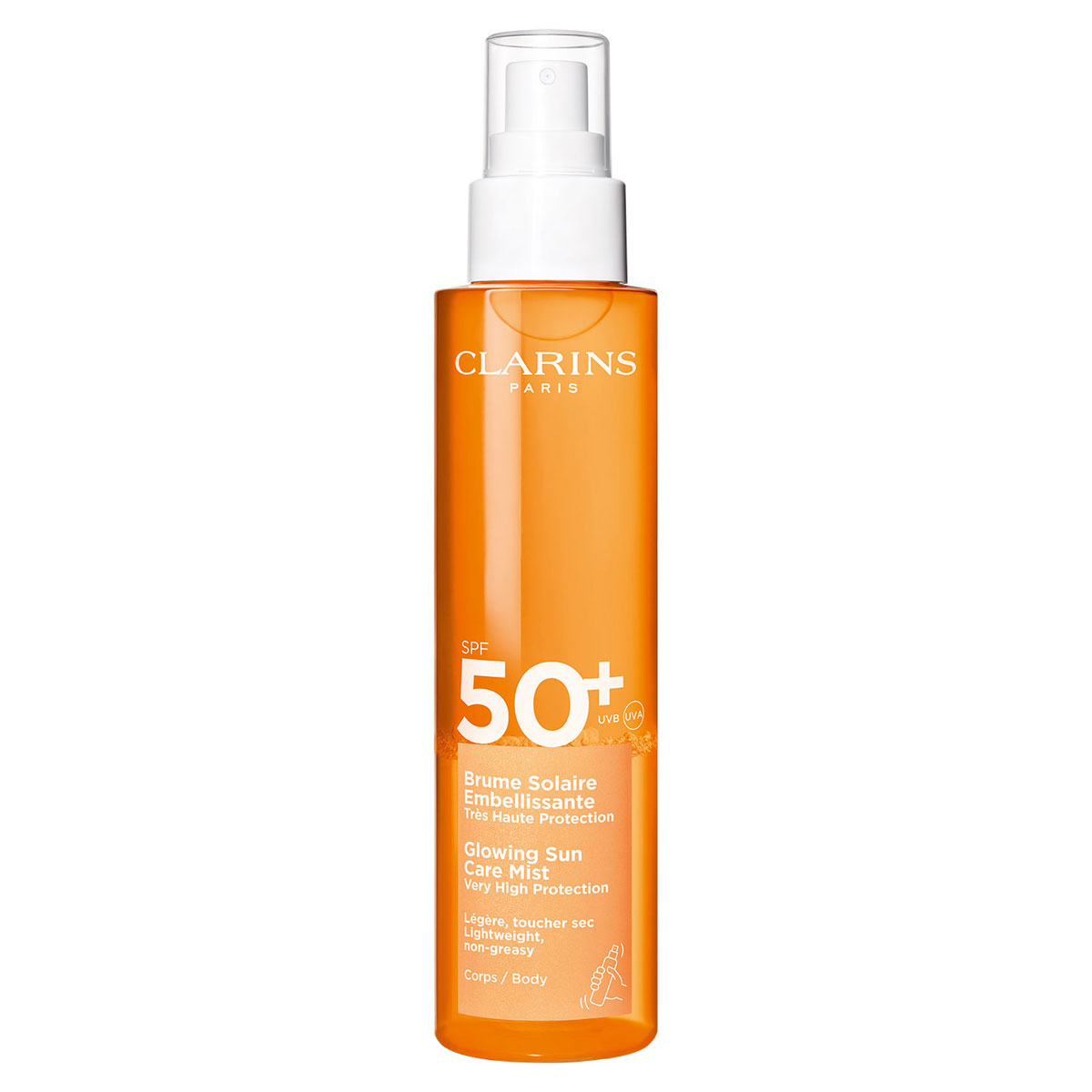Clarins Sonnenschutz Glowing Sun Care Mist SPF 50+