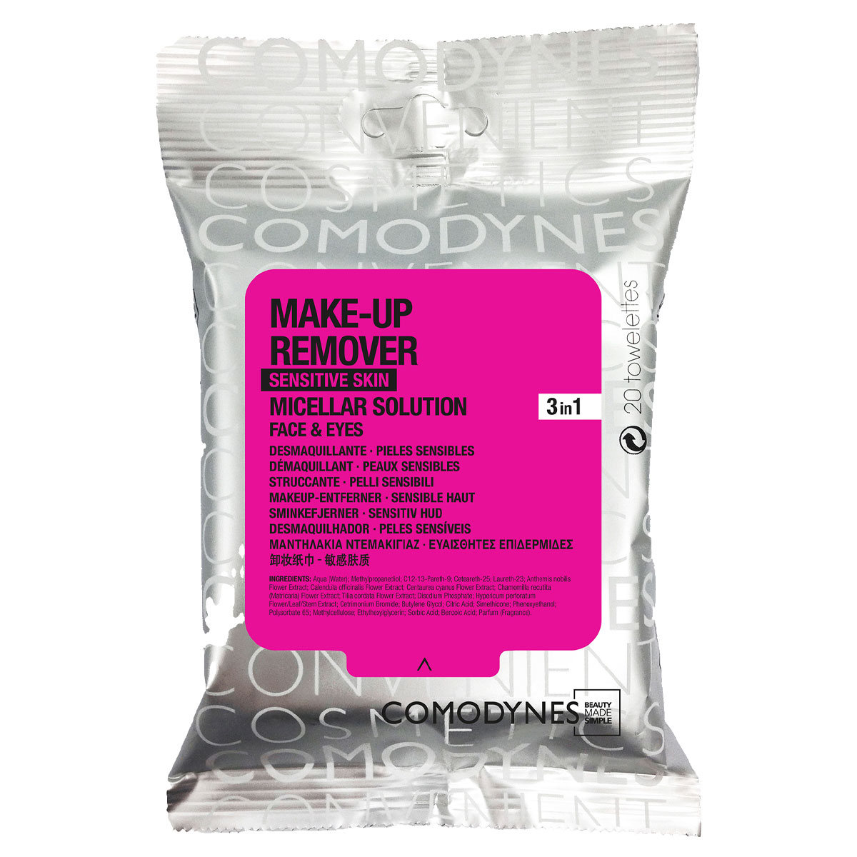 Comodynes Make-up Remover Micellar Sensitive 20 Stk.