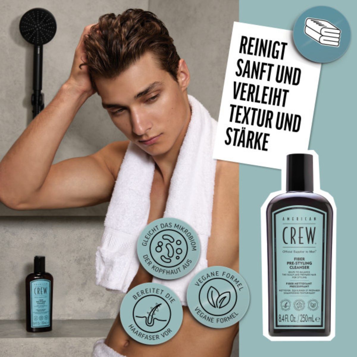 American Crew Hair Care & Body Fiber Pre-Styling Shampoo