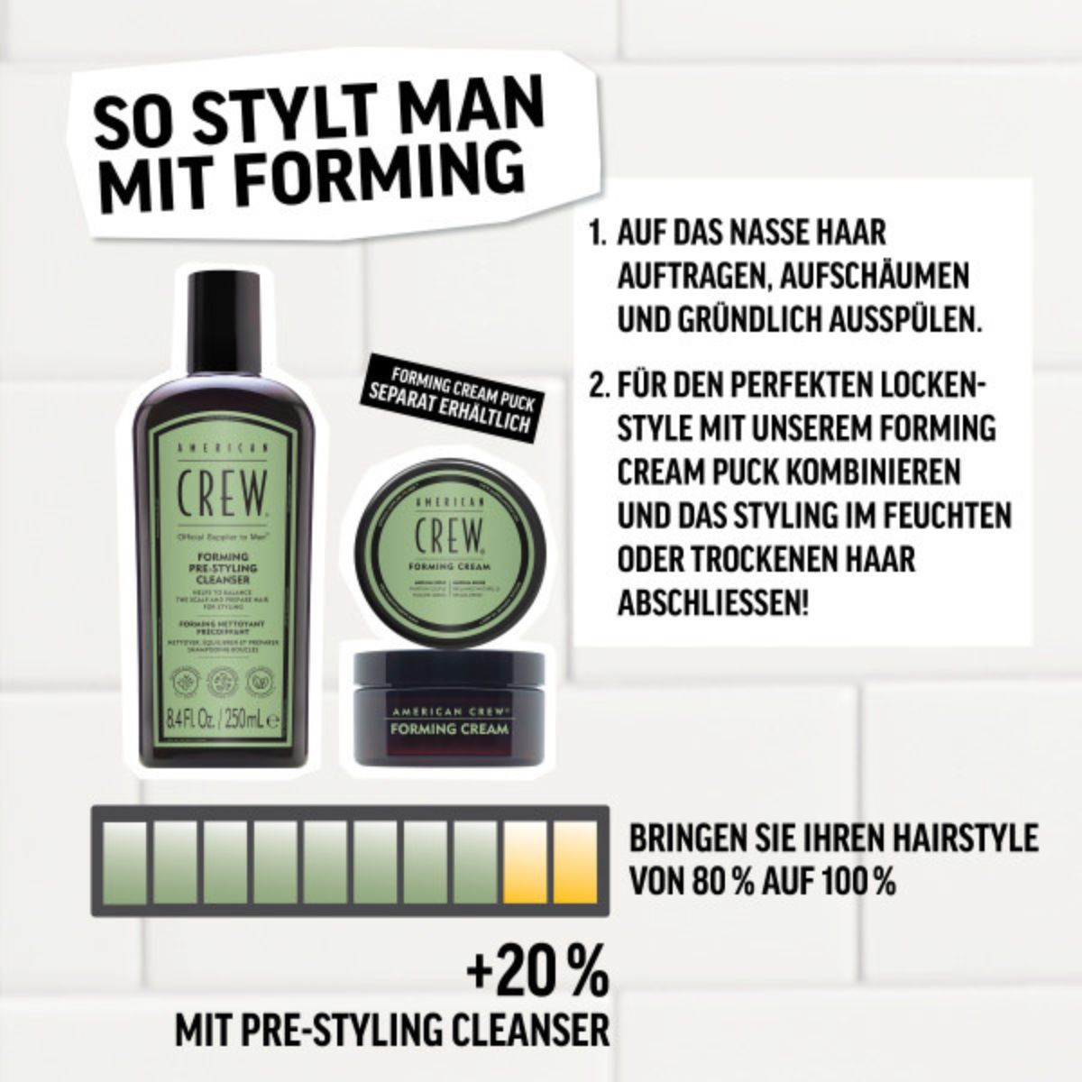 American Crew Hair Care & Body Forming Pre-Styling Shampoo