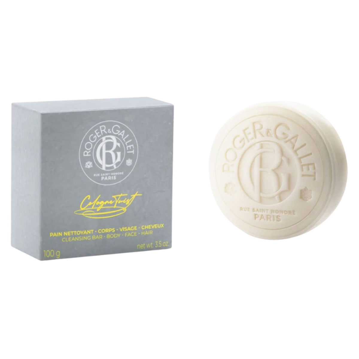 Roger & Gallet Cologne Twist Cleansing Bar - Body, Face & Hair