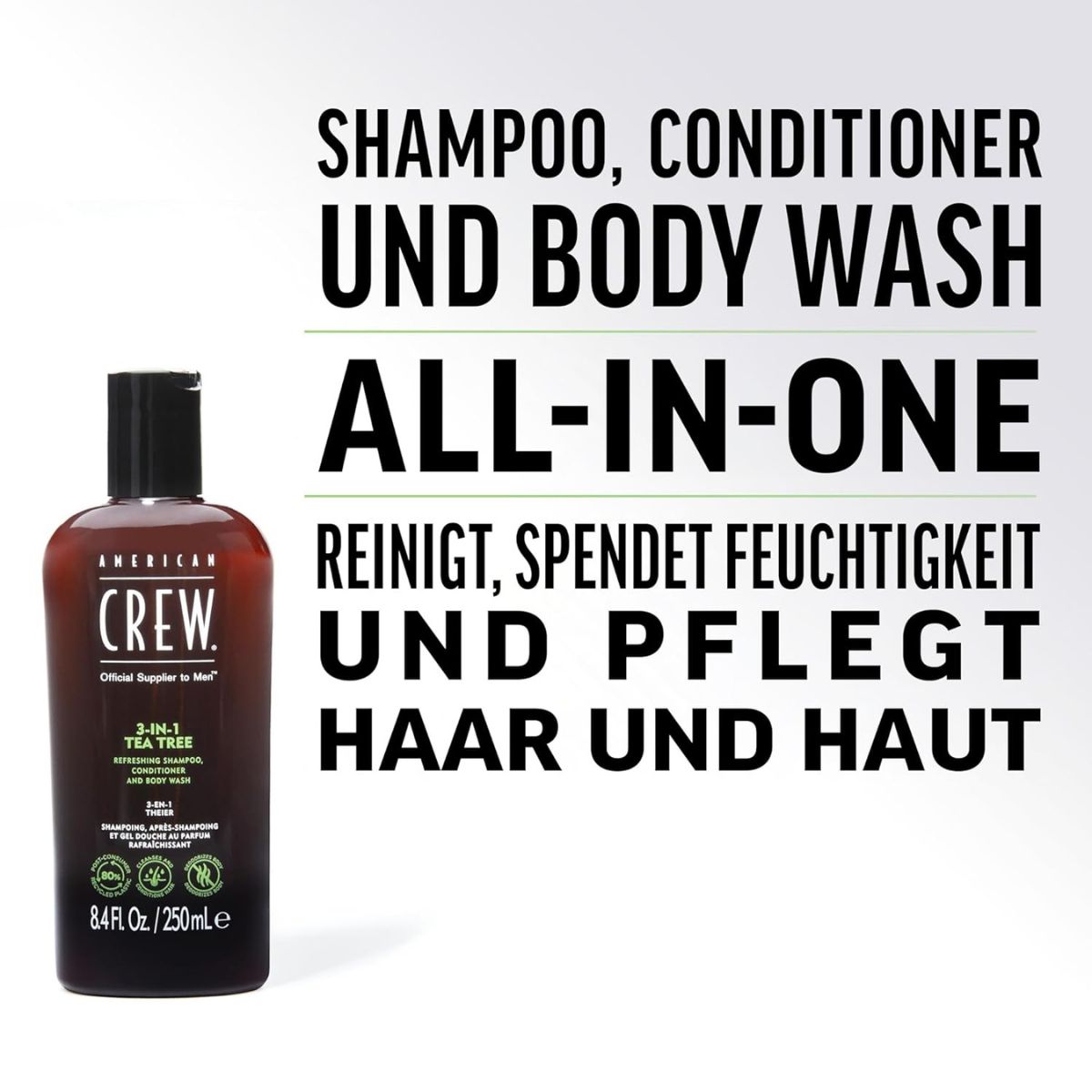 American Crew Hair Care & Body 3-in-1 Tea Tree