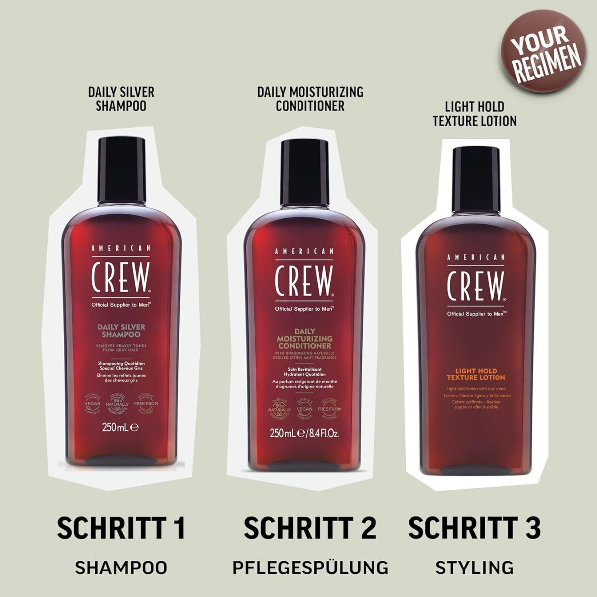 American Crew Hair Care & Body Daily Silver Shampoo