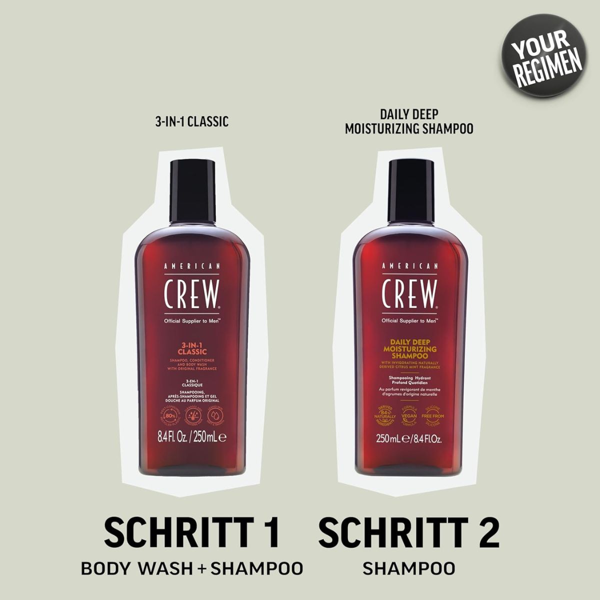 American Crew Hair Care & Body Daily Deep Moisturizing Shampoo