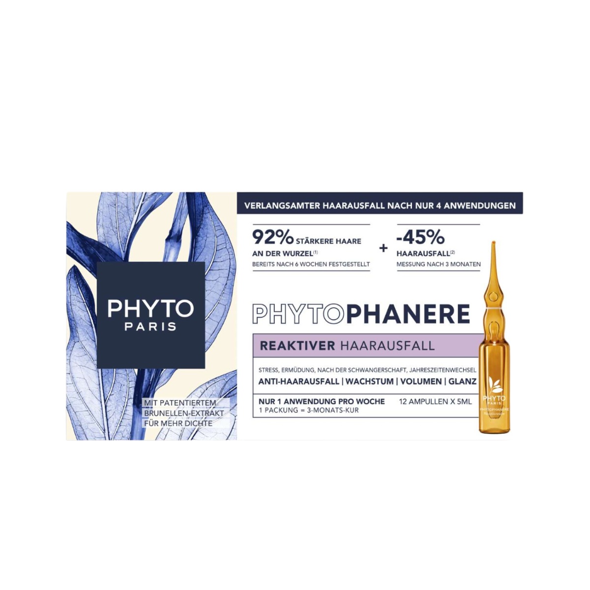 Phyto Phytophanere Reaktiver Haarausfall 12x5ml