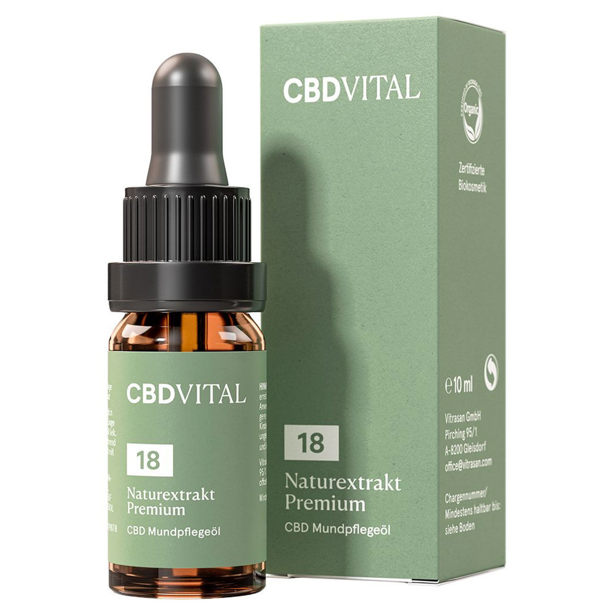 CBD Vital CBD Öl Naturextrakt Premium Öl 18%