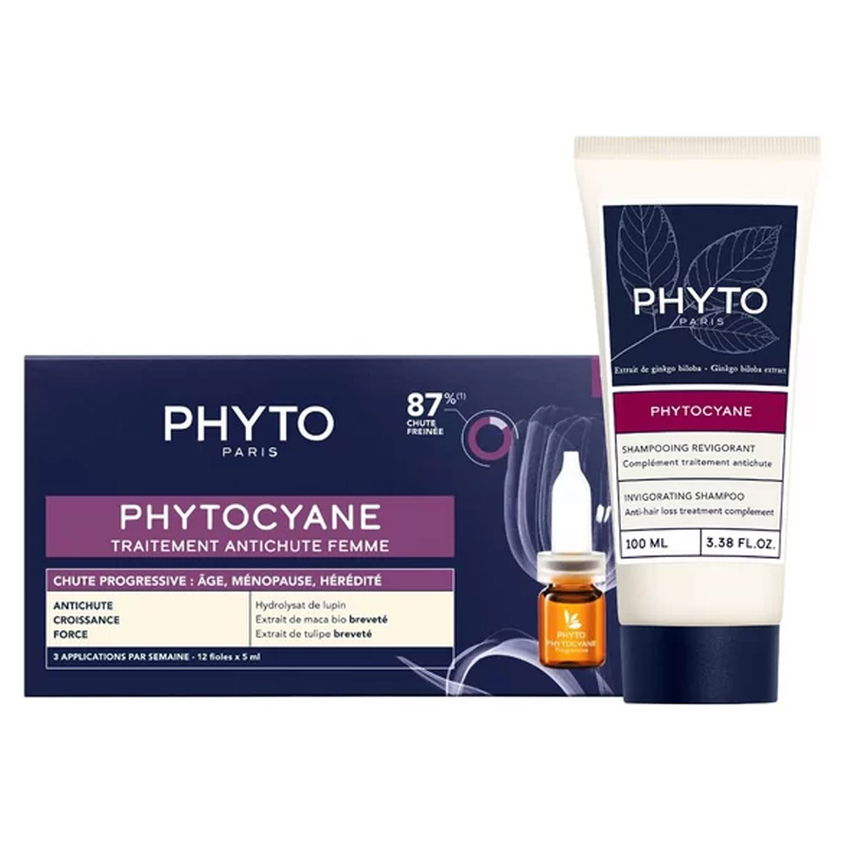 Phyto Phytocyane Traitment Progressive Hair Loss & Shampoo