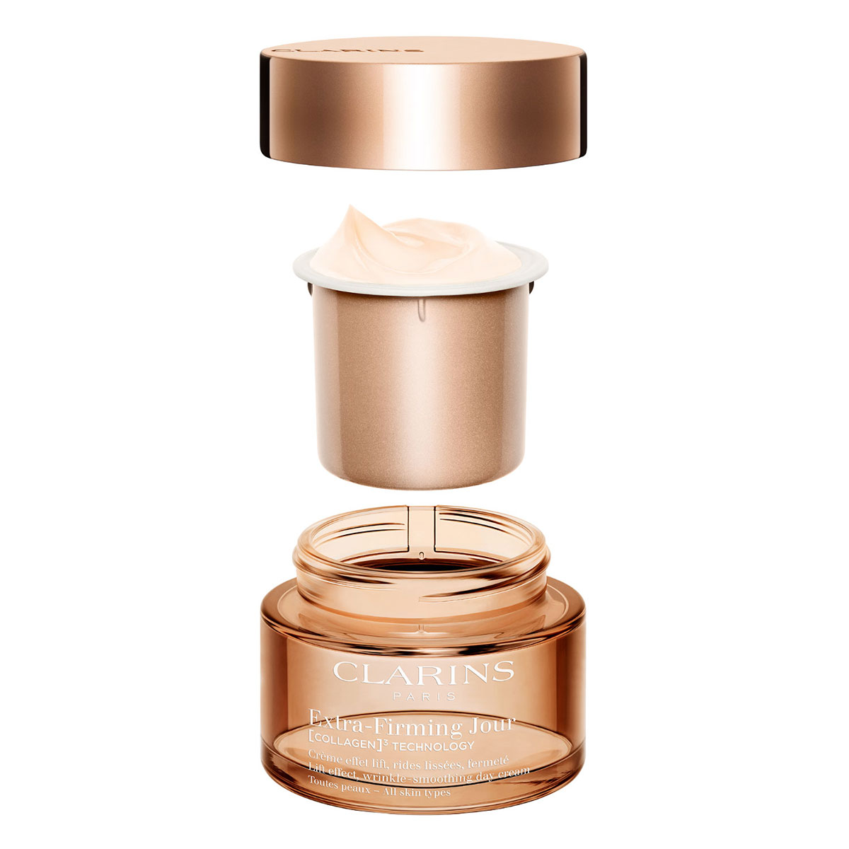Clarins Extra-Firming Collagen Technology Day Cream - All Skin Types Refill