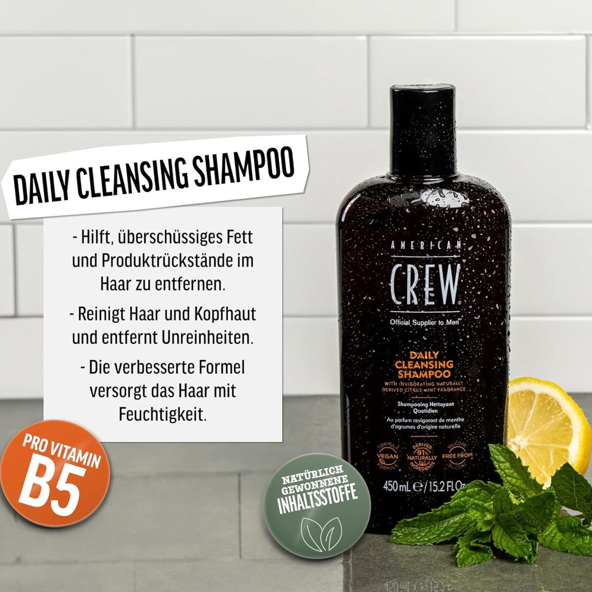 American Crew Hair Care & Body Daily Cleansing Shampoo