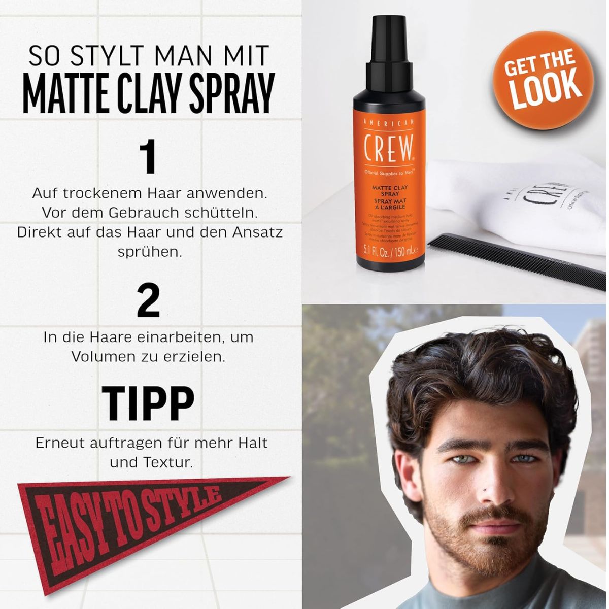 American Crew Styling Matte Clay Spray