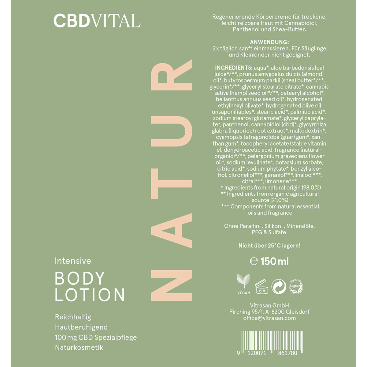 CBD Vital CBD Bio Kosmetik Bodylotion+