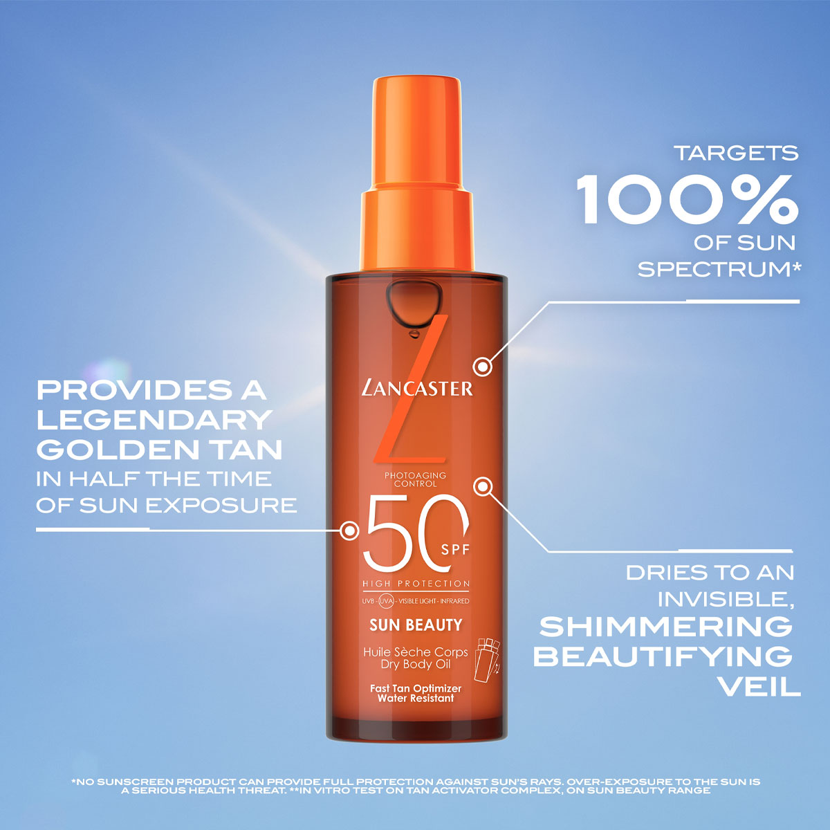 Lancaster Sun Beauty Dry Body Oil SPF50