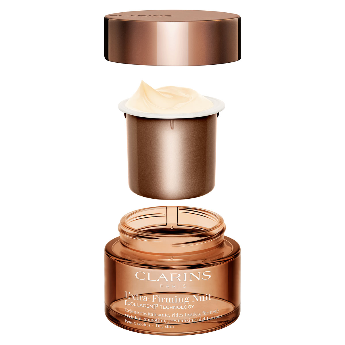 Clarins Extra-Firming Nuit Collagen Technology Night Cream - Dry Skin Refill