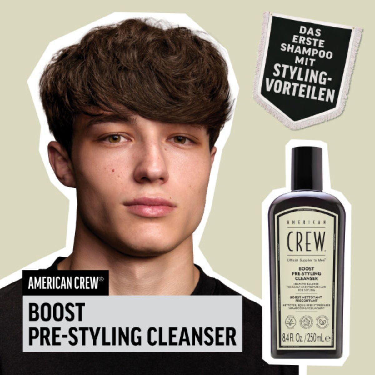 American Crew Hair Care & Body Boost Pre-Styling Shampoo