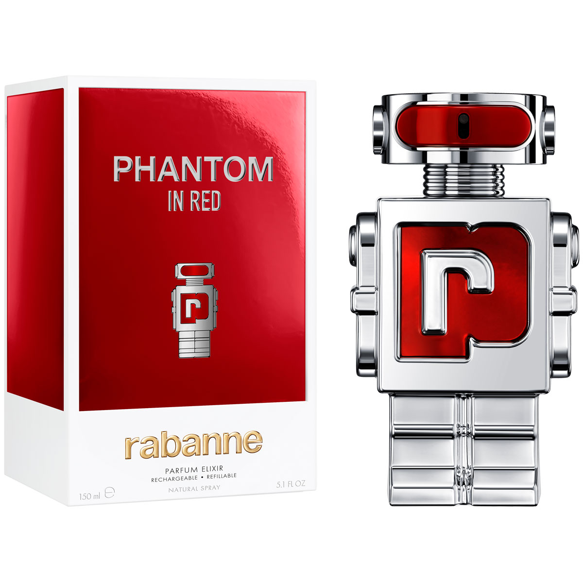 Rabanne Phantom In Red Elixir Parfum (refillable)