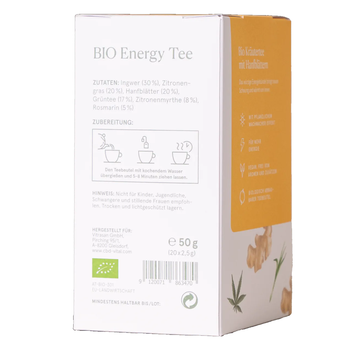 CBD Vital CBD Hanftee Energy