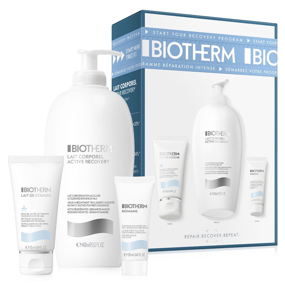 Biotherm Lait Corporel Active Recovery Routine SET