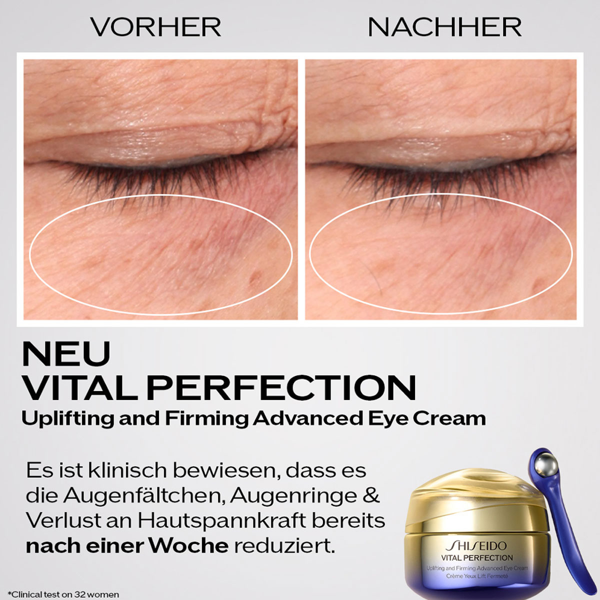 Shiseido Vital Perfection Uplifting & Firming Advanced Eye Cream | 15 ...