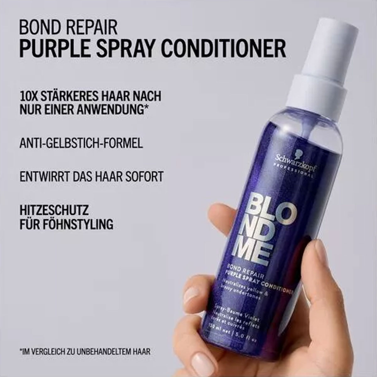 Schwarzkopf Professional BlondMe Bond Repair Purple Spray Conditioner