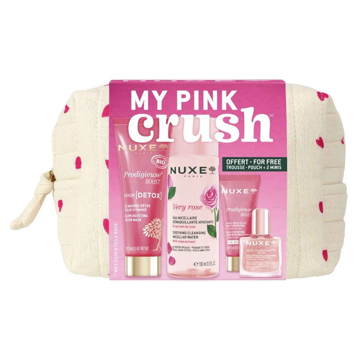 NUXE Crème Prodigieuse Boost Pink Crush Travel SET