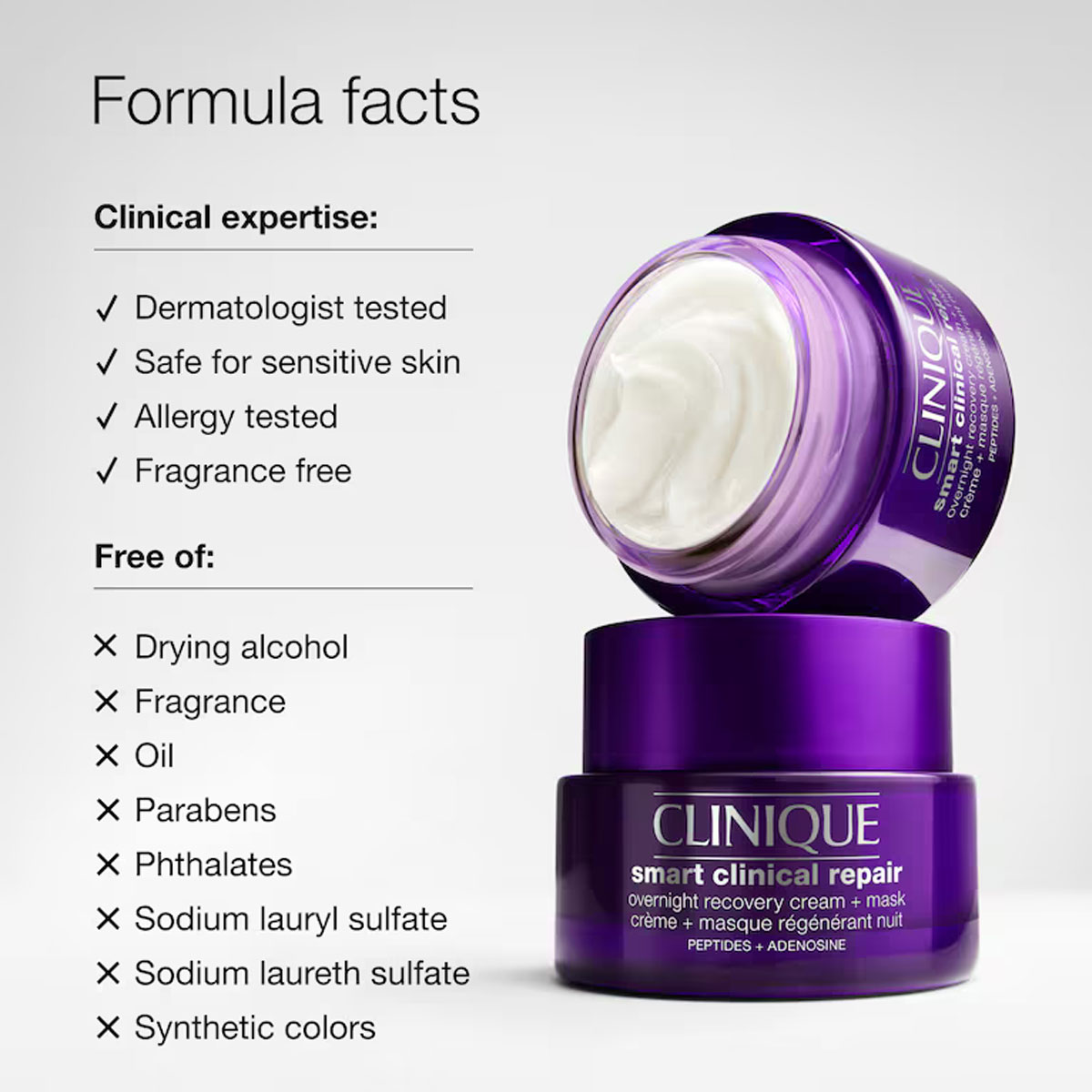 Clinique Smart Clinical Repair Overnight Cream & Mask