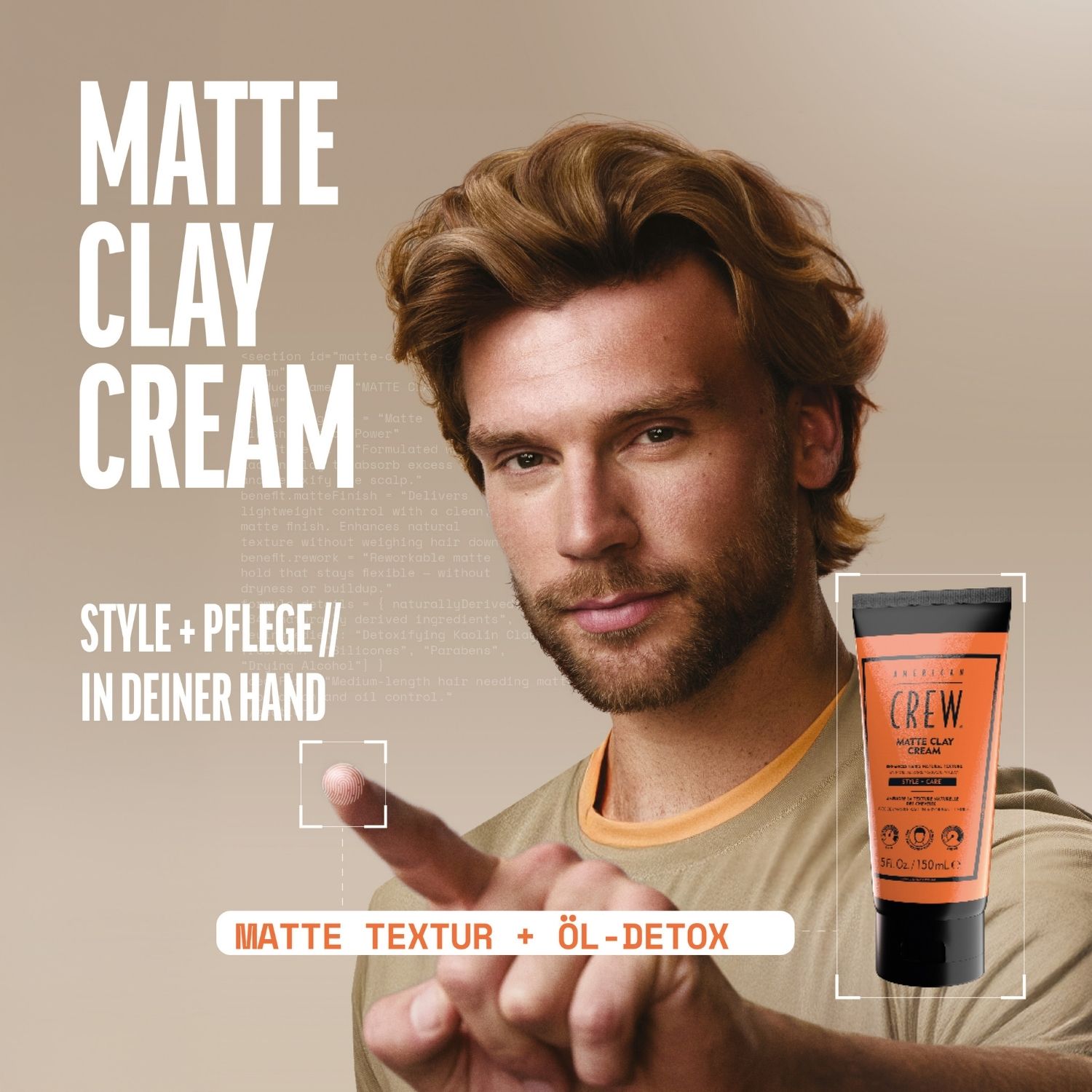 American Crew Styling Matte Clay Cream