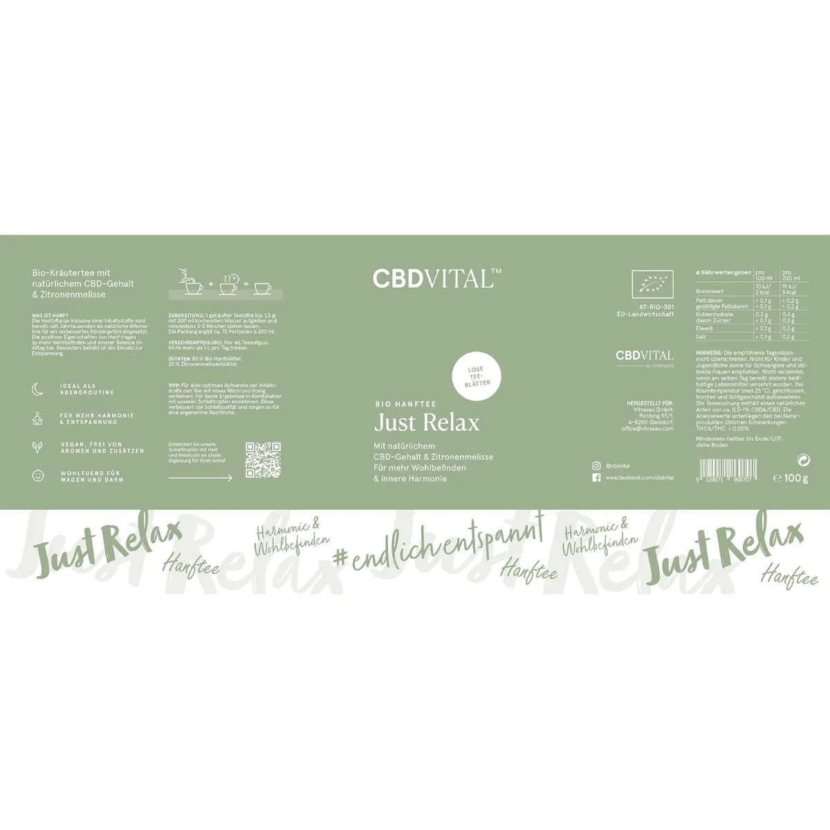 CBD Vital CBD Hanftee Just Relax