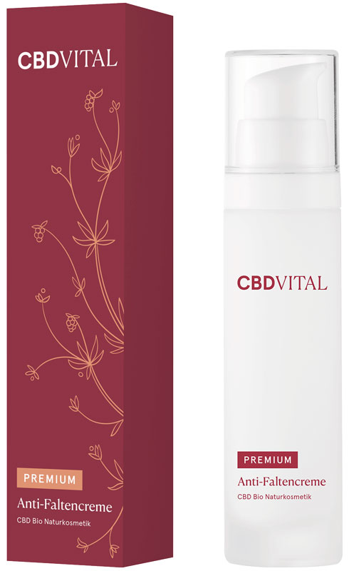 CBD Vital CBD Bio Kosmetik Premium Anti-Faltencreme