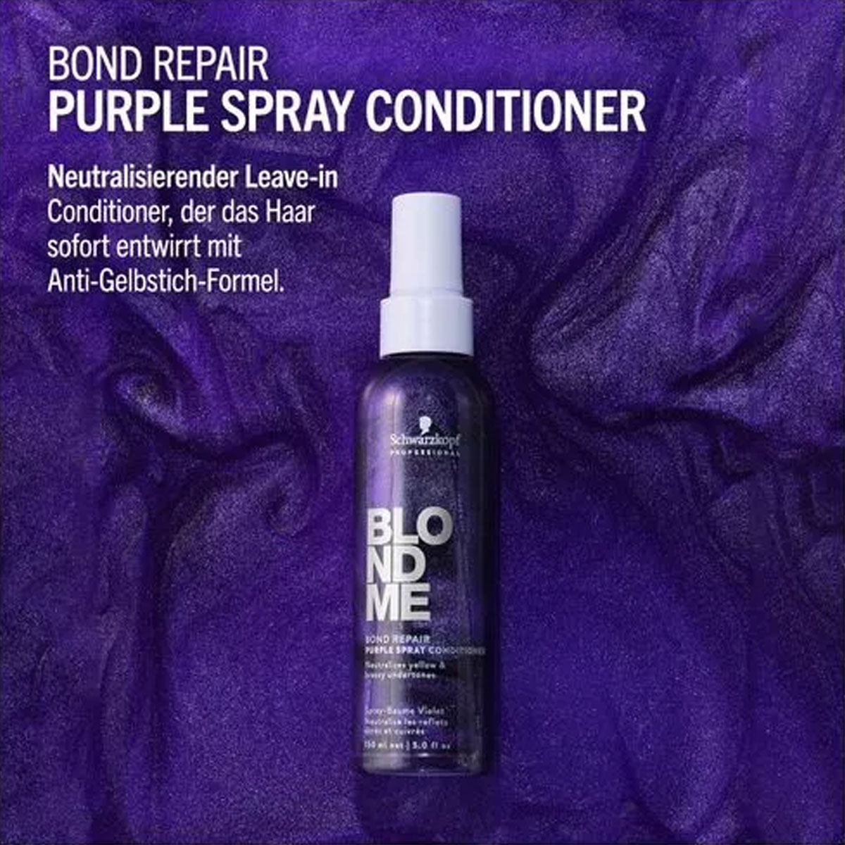 Schwarzkopf Professional BlondMe Bond Repair Purple Spray Conditioner