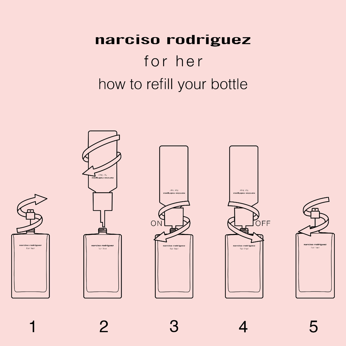 Narciso Rodriguez for her Eau de Toilette (EdT) Refill