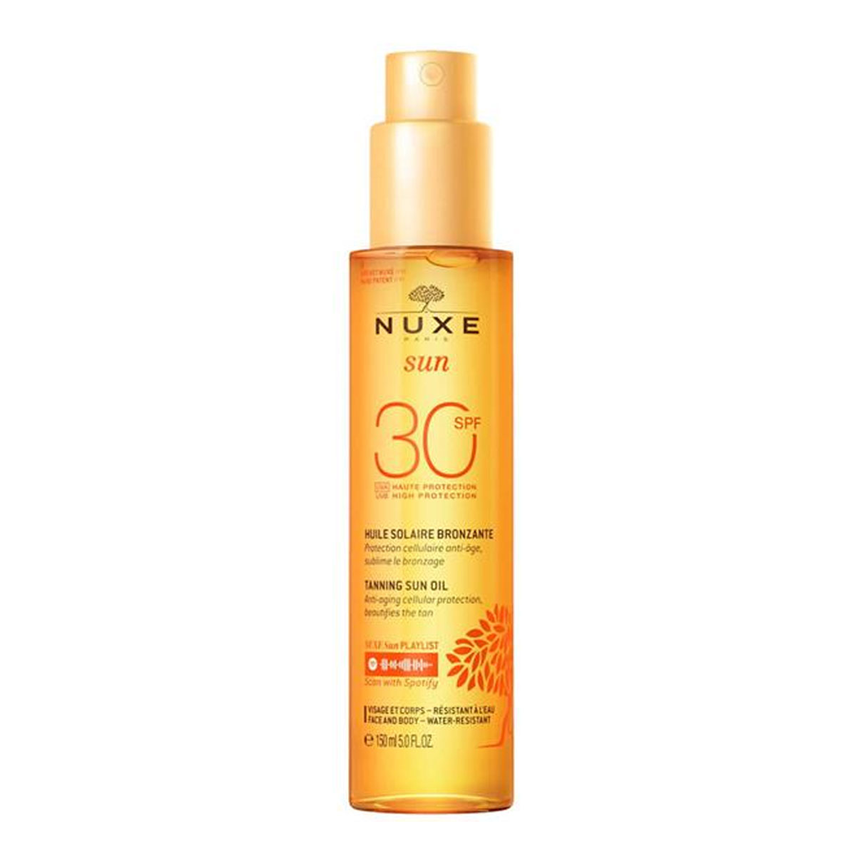 NUXE Sun Huile Bronzante Haute Protection SPF30