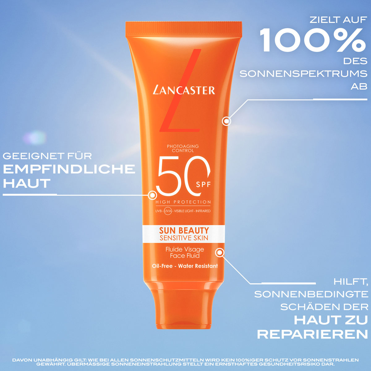 Lancaster Clean Sun Sensitive Milky Fluid SPF 50