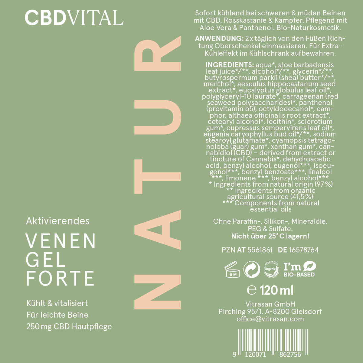 CBD Vital CBD Bio Kosmetik Venengel Forte