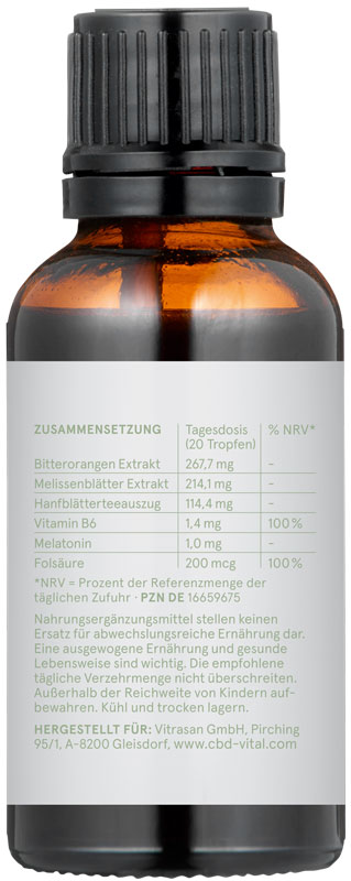 CBD Vital Mikronährstoffe mit Hanf Schlaftropfen