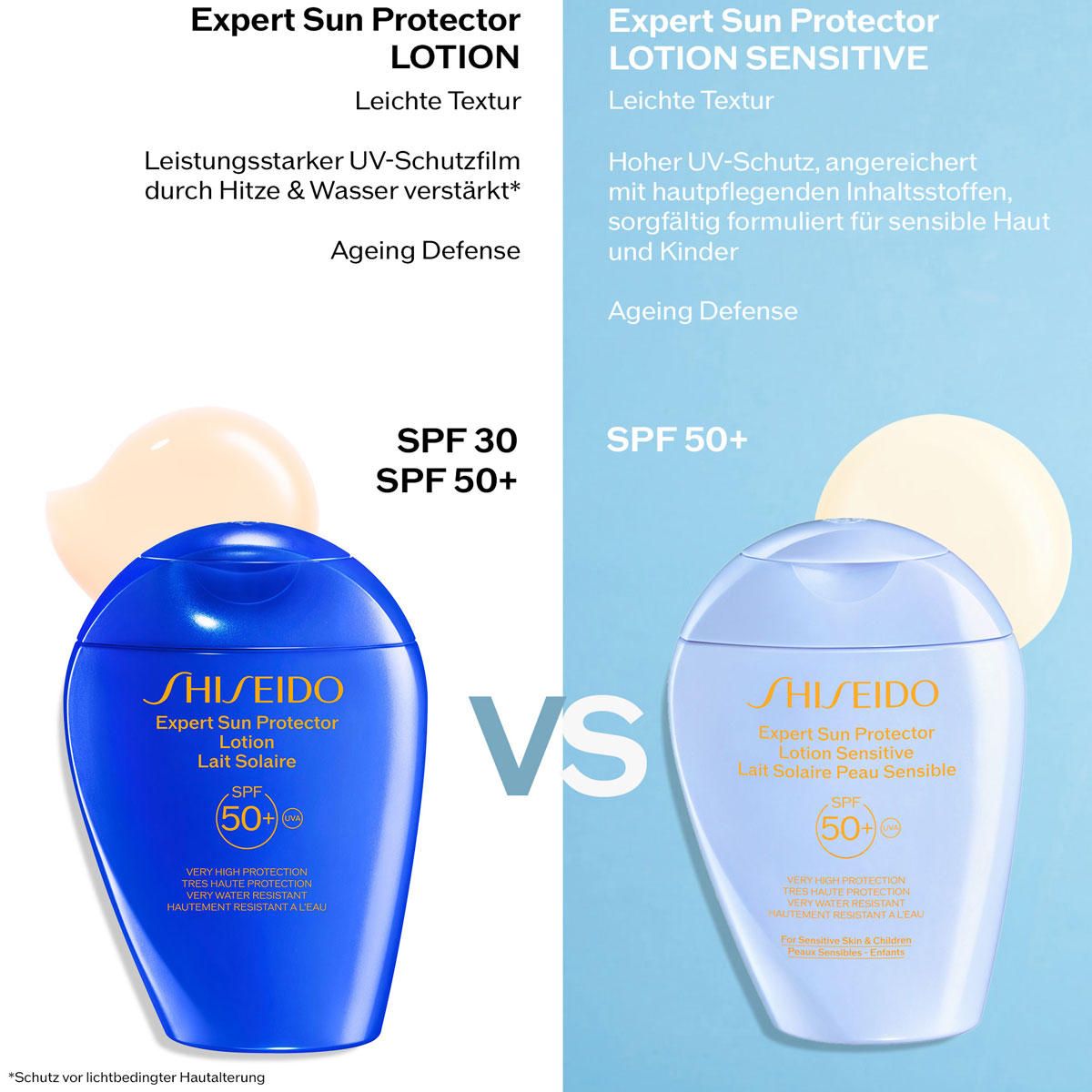Shiseido Sun Care Expert Sun Protector Lotion Sensitive SPF50+