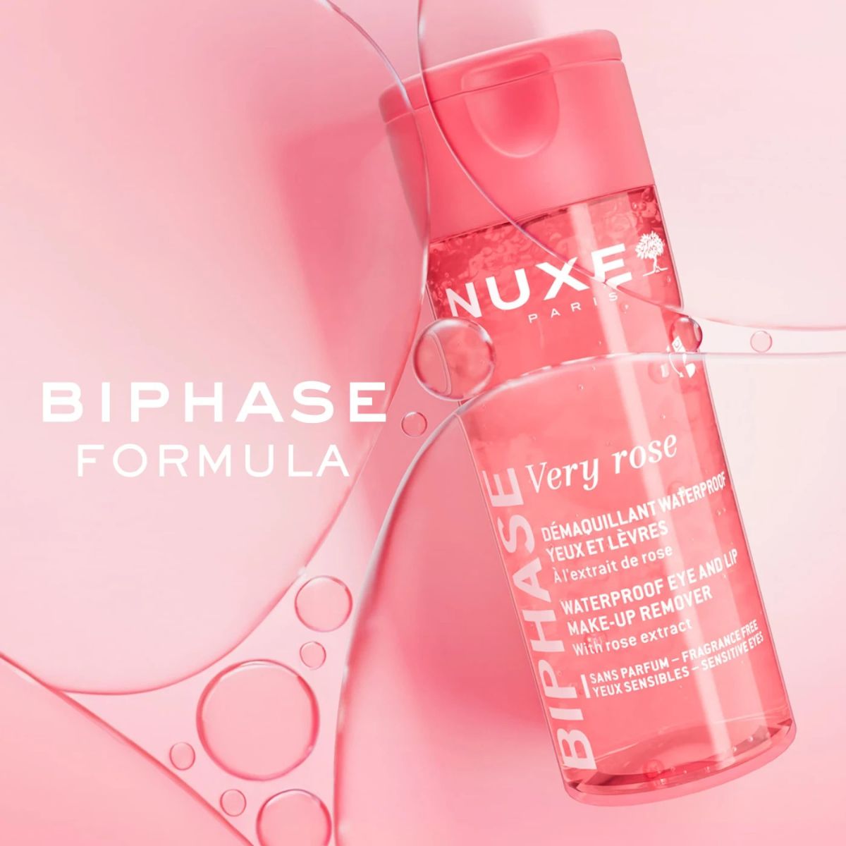 NUXE Very Rose Bi-Phase Waterproof Eye and Lip Make-up Remover