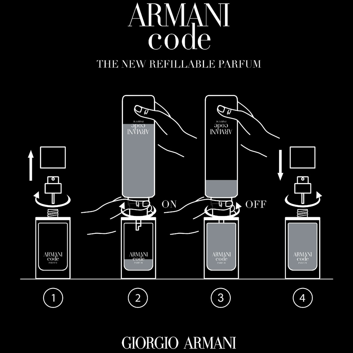 Armani Code Homme Parfum - nachfüllbar