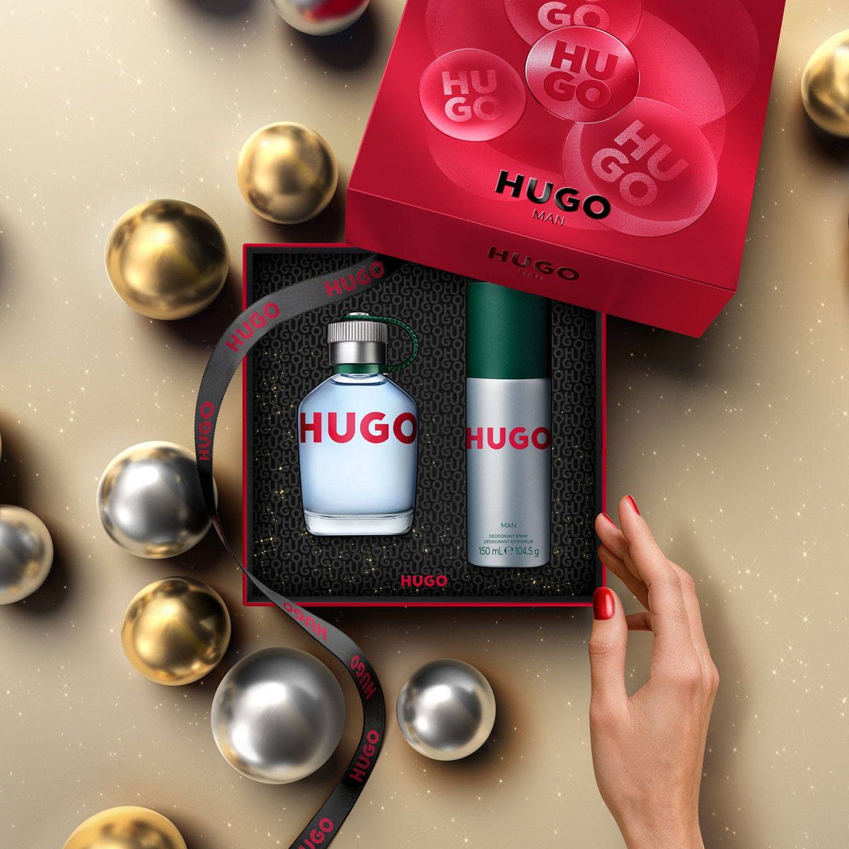 Boss Hugo Man Eau de Toilette (EdT) 75ml SET