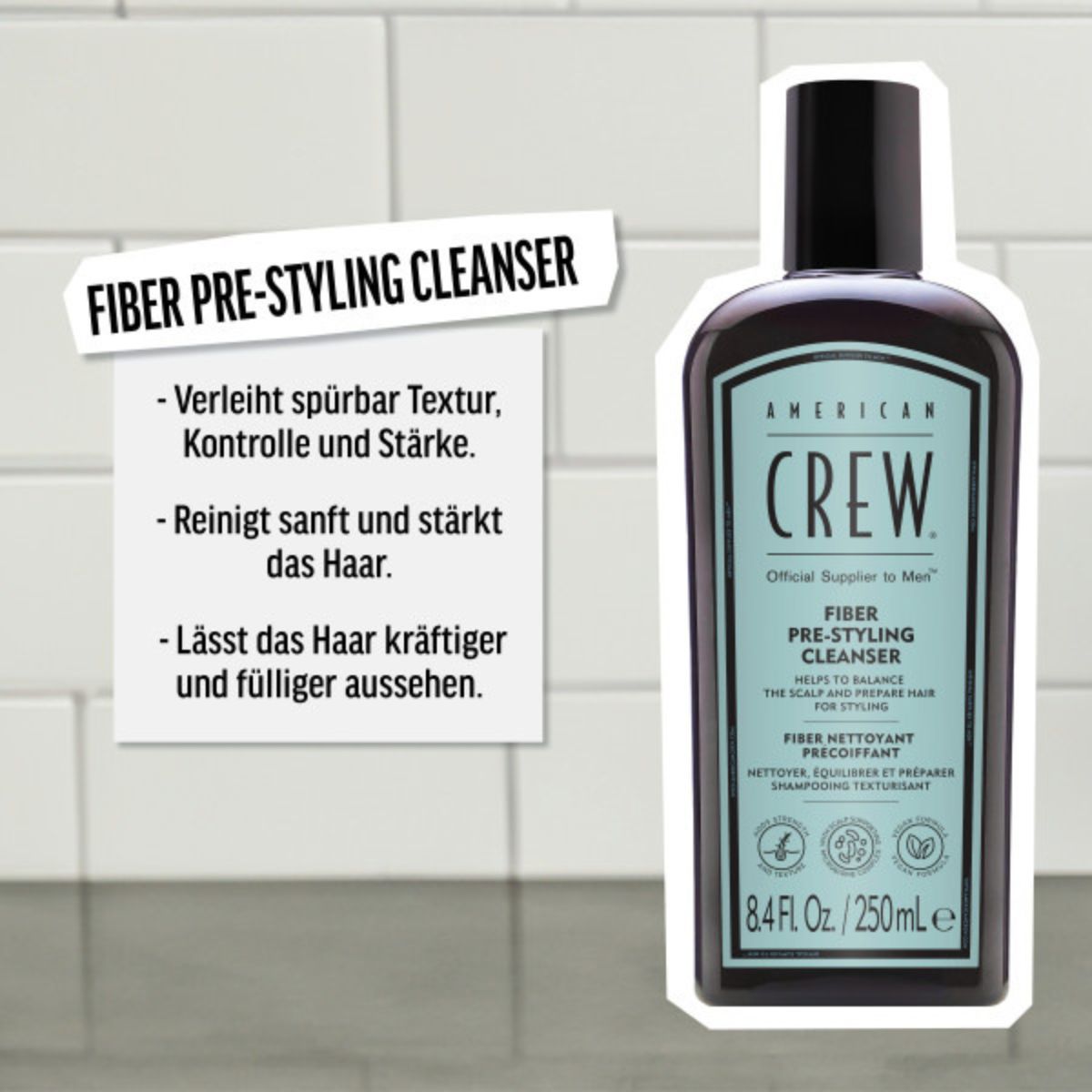 American Crew Hair Care & Body Fiber Pre-Styling Shampoo