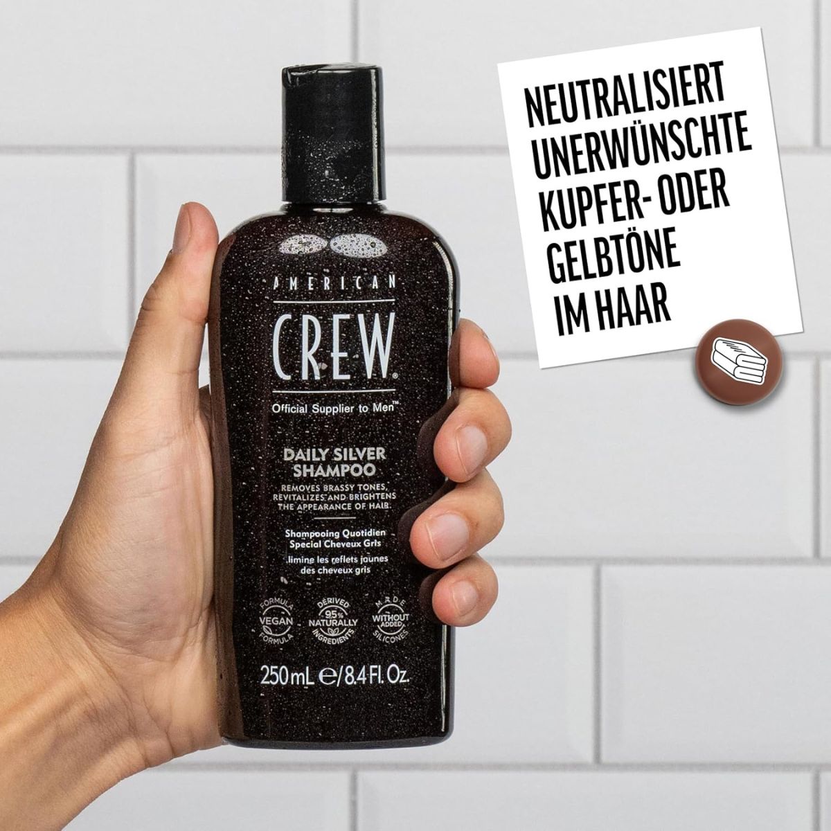 American Crew Hair Care & Body Daily Silver Shampoo