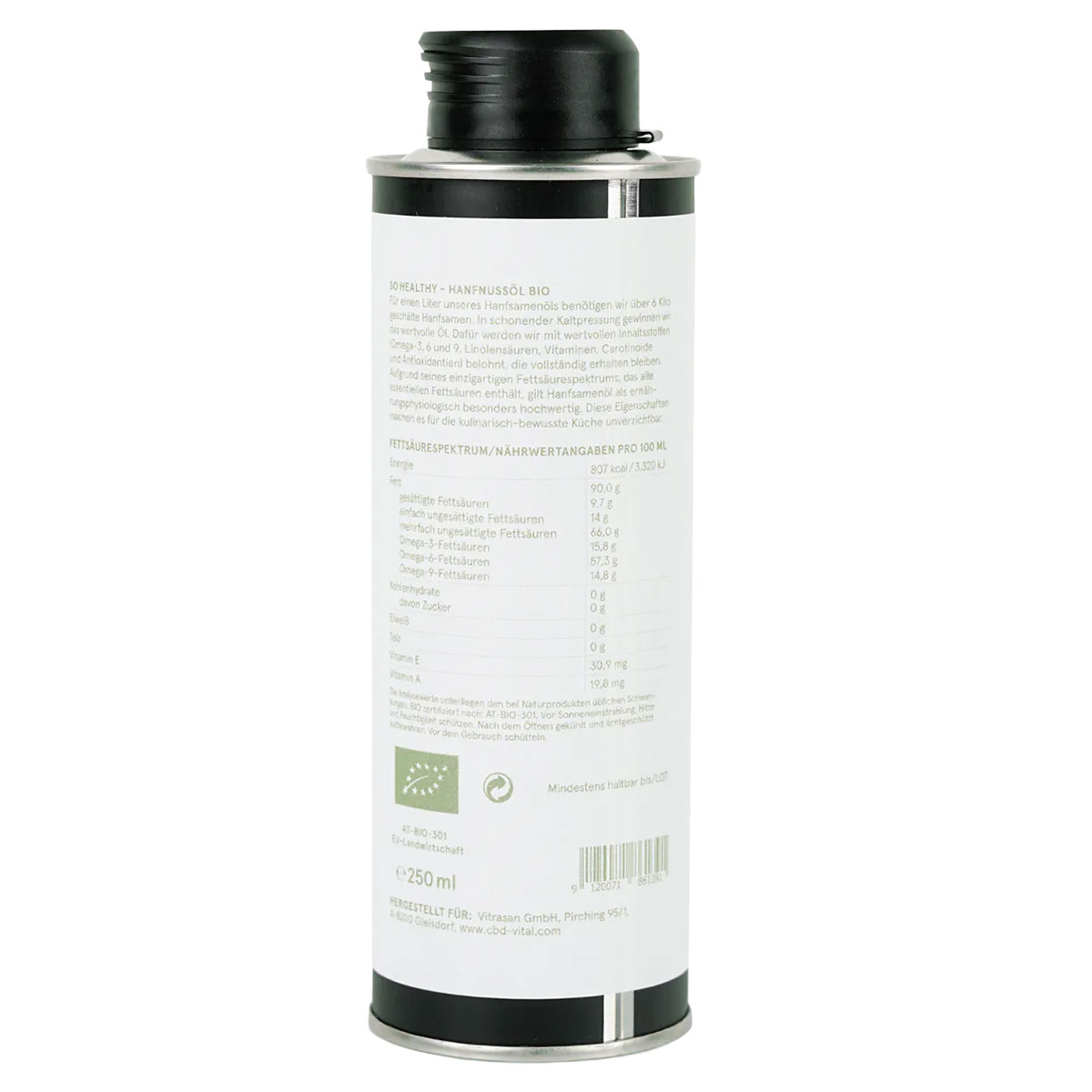 CBD Vital CBD Hanfprodukte Bio Hanfsamenöl
